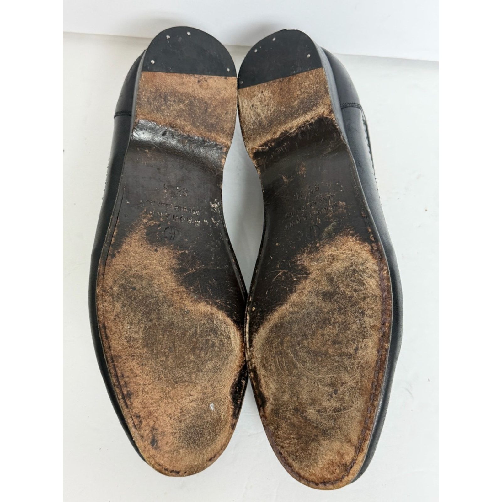Magnanni Magnanni Carmon Black Leather Metal Bit Loafers Men’s 8.5 Size US 8.5 / EU 41-42 - 7 Thumbnail