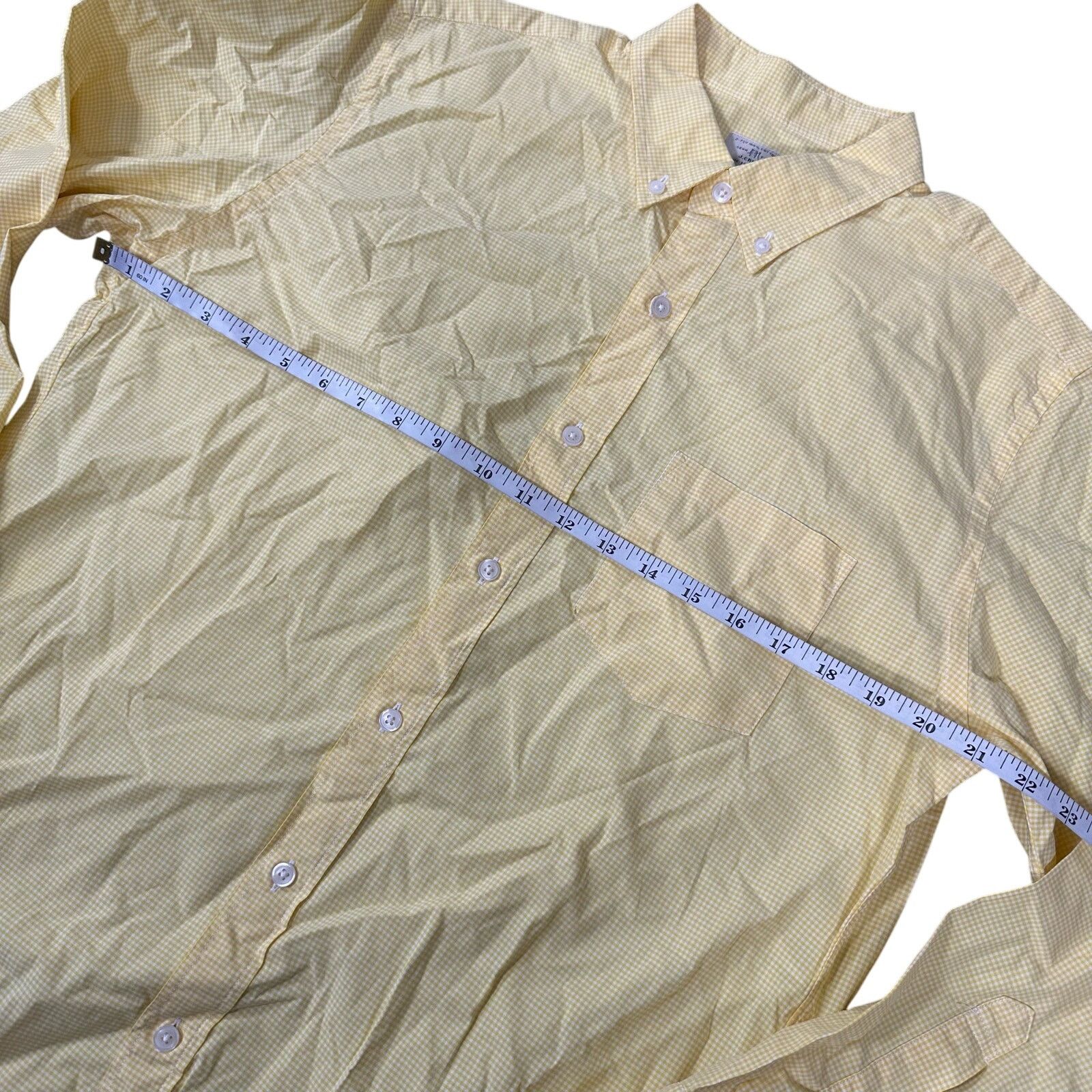 J.Crew J Crew Sewn For Yellow Gingham Button Down Shirt Size M Size US M / EU 48-50 / 2 - 3 Thumbnail