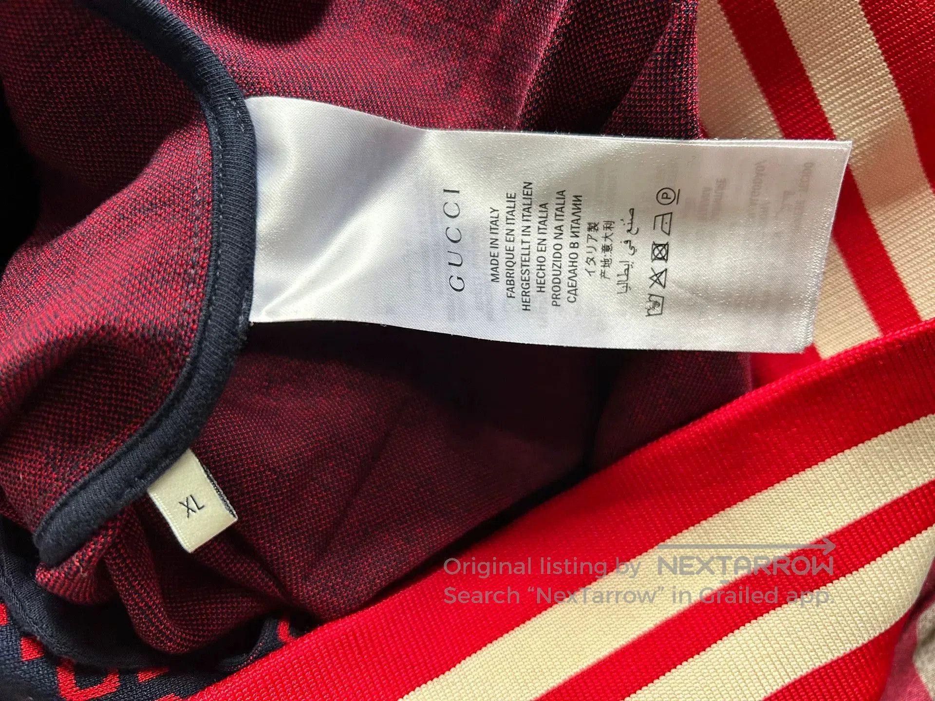 Gucci Gucci Red Logo School Jacket XL. Size US XL / EU 56 / 4 - 5 Thumbnail