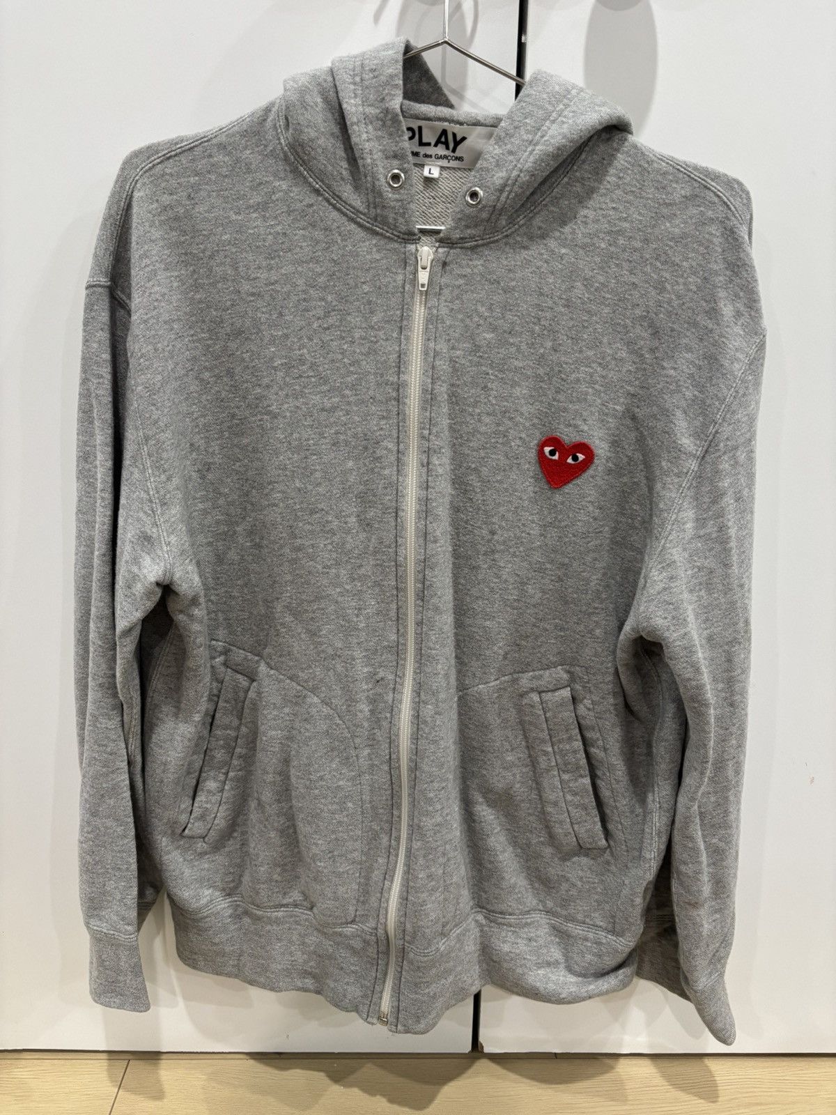 Comme des Garcons PLAY Comme Des Garçons Play Zip Up Hoodie Size US L / EU 52-54 / 3 - 1 Thumbnail