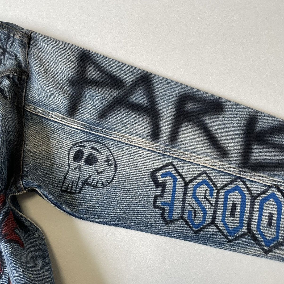 Balenciaga 2018 ‘Grafitti’ Denim Jacket Size US M / EU 48-50 / 2 - 14 Thumbnail
