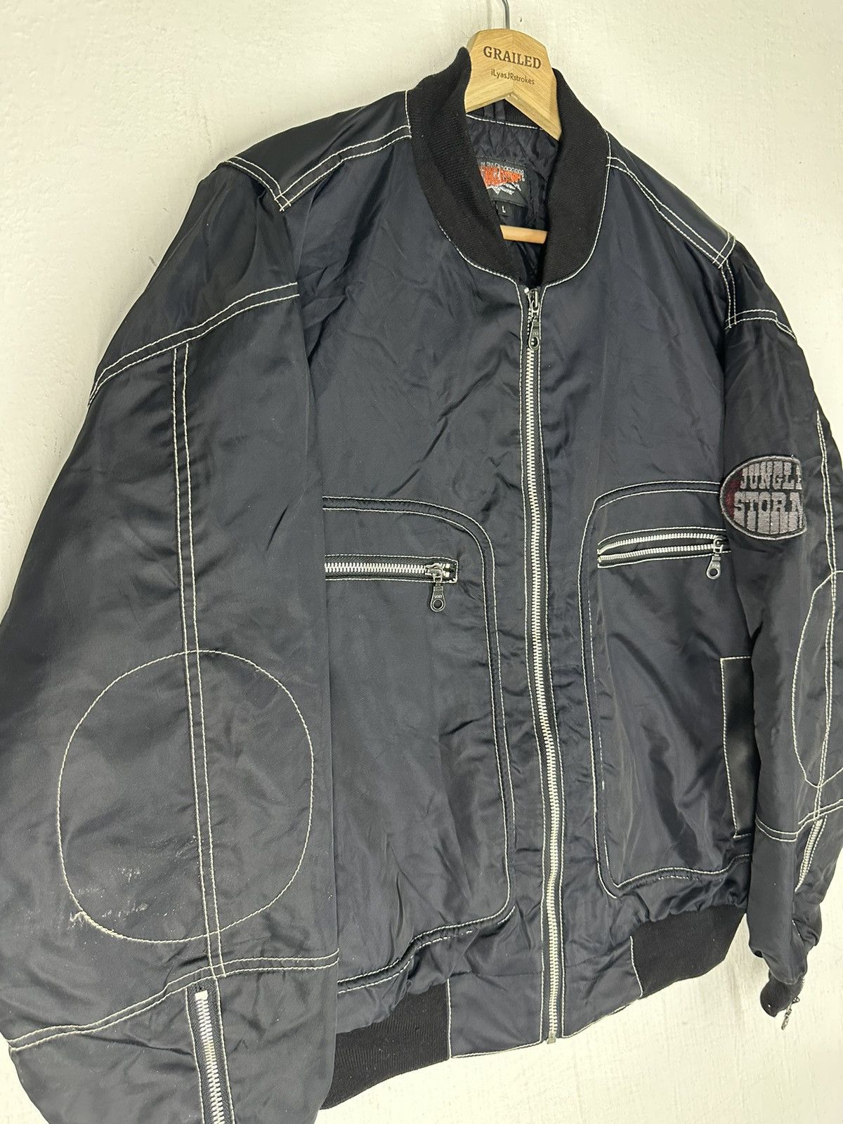J.Crew Jungle Storm Bikers Jacket Size US L / EU 52-54 / 3 - 4 Thumbnail