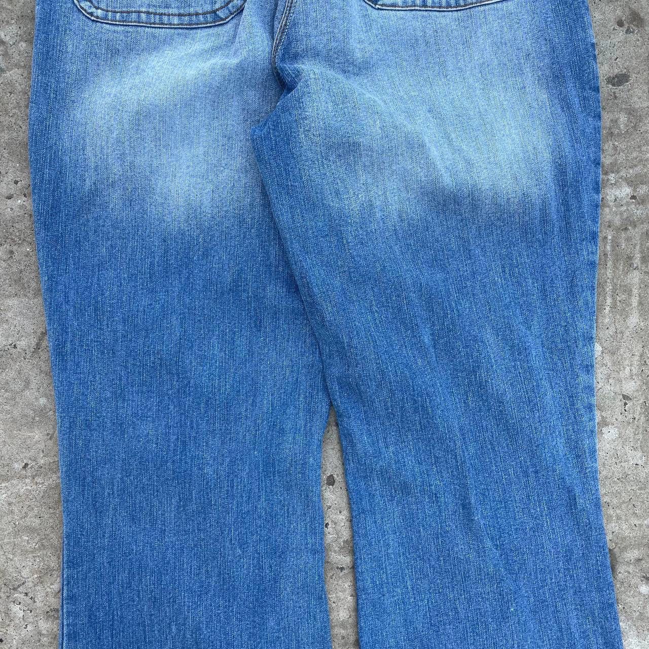 20471120 Vintage Women’s Japan XE Jeans Size 14 Wide Leg Y2K 00s USA Size 36" / US 14 / IT 50 - 9 Thumbnail
