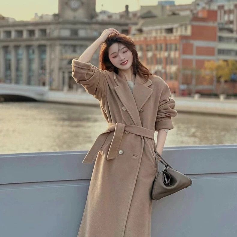 Max Mara Max Mara 101801 Camel Coat Size L / US 10 / IT 46 - 1 Thumbnail
