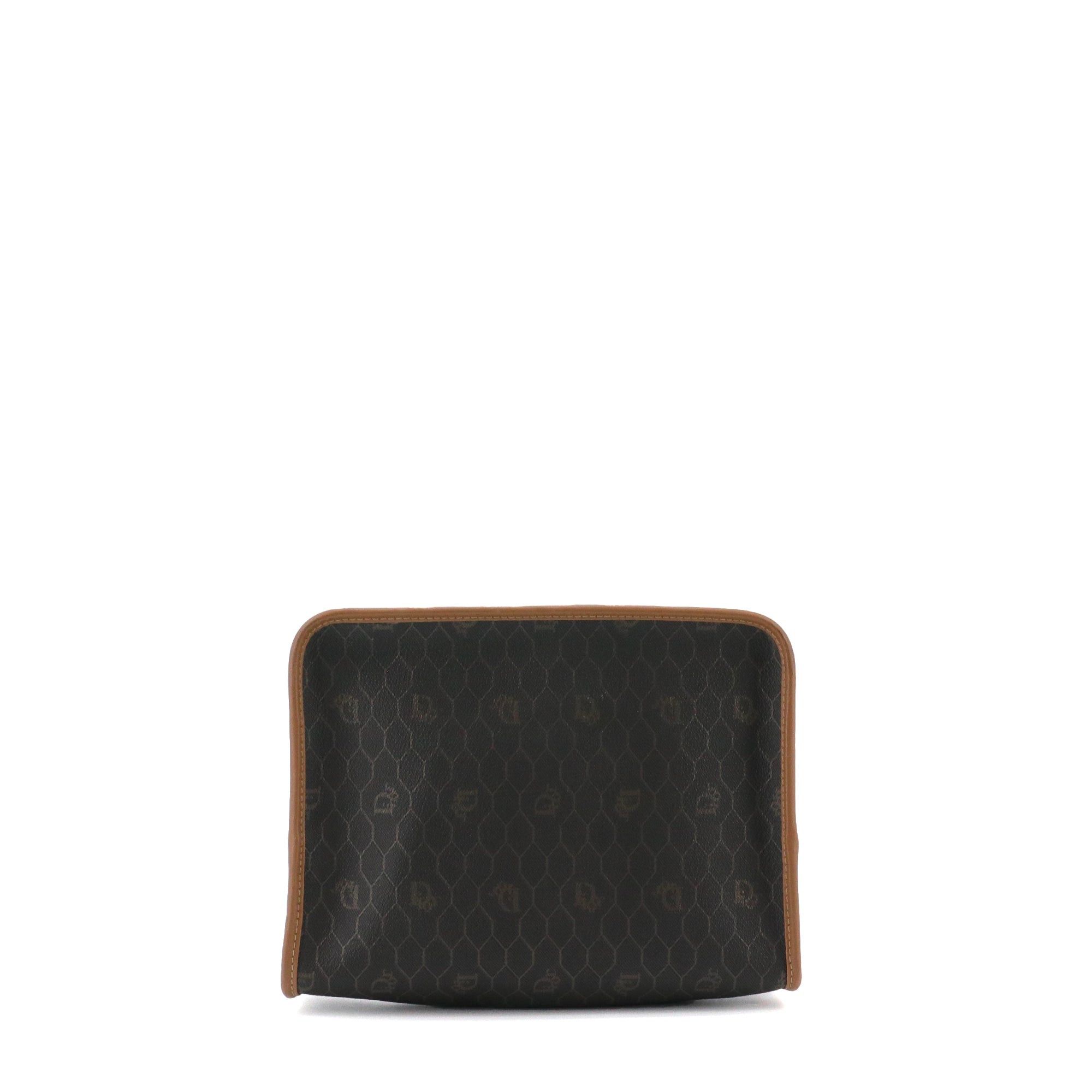 Dior DIOR - Dior pouch in vintage monogrammed honeycomb canvas Size ONE SIZE - 1 Thumbnail