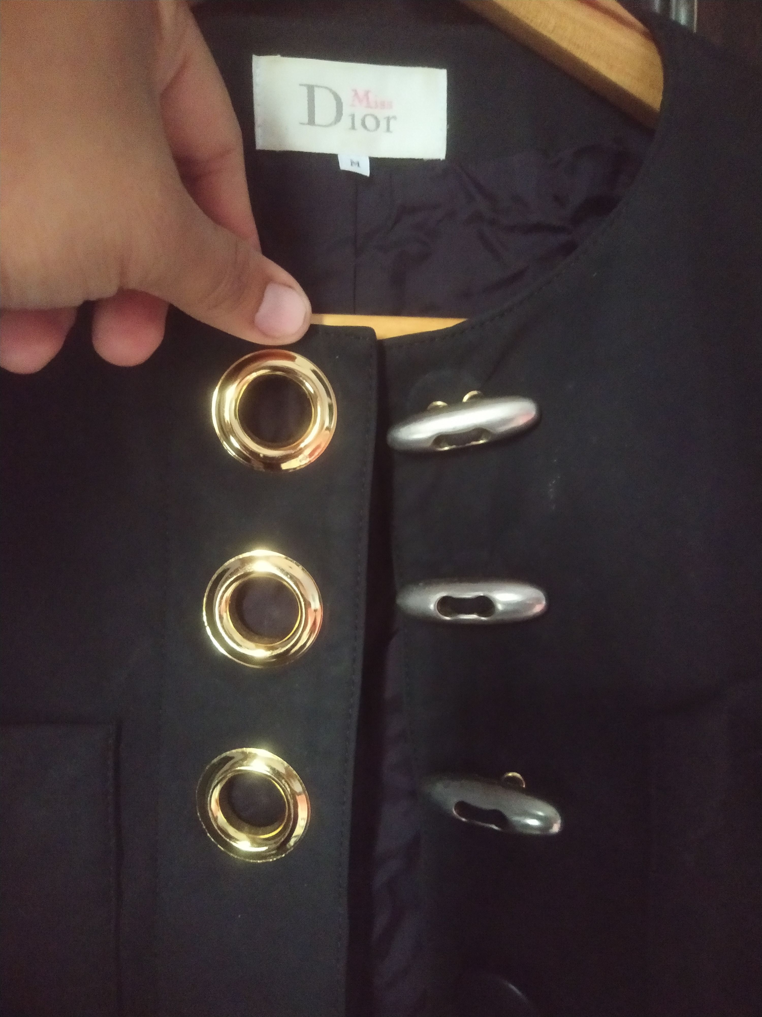 Dior Vintage Miss Dior Cropped Jacket Gold faded Toggle Buttons Size M / US 6-8 / IT 42-44 - 10 Thumbnail