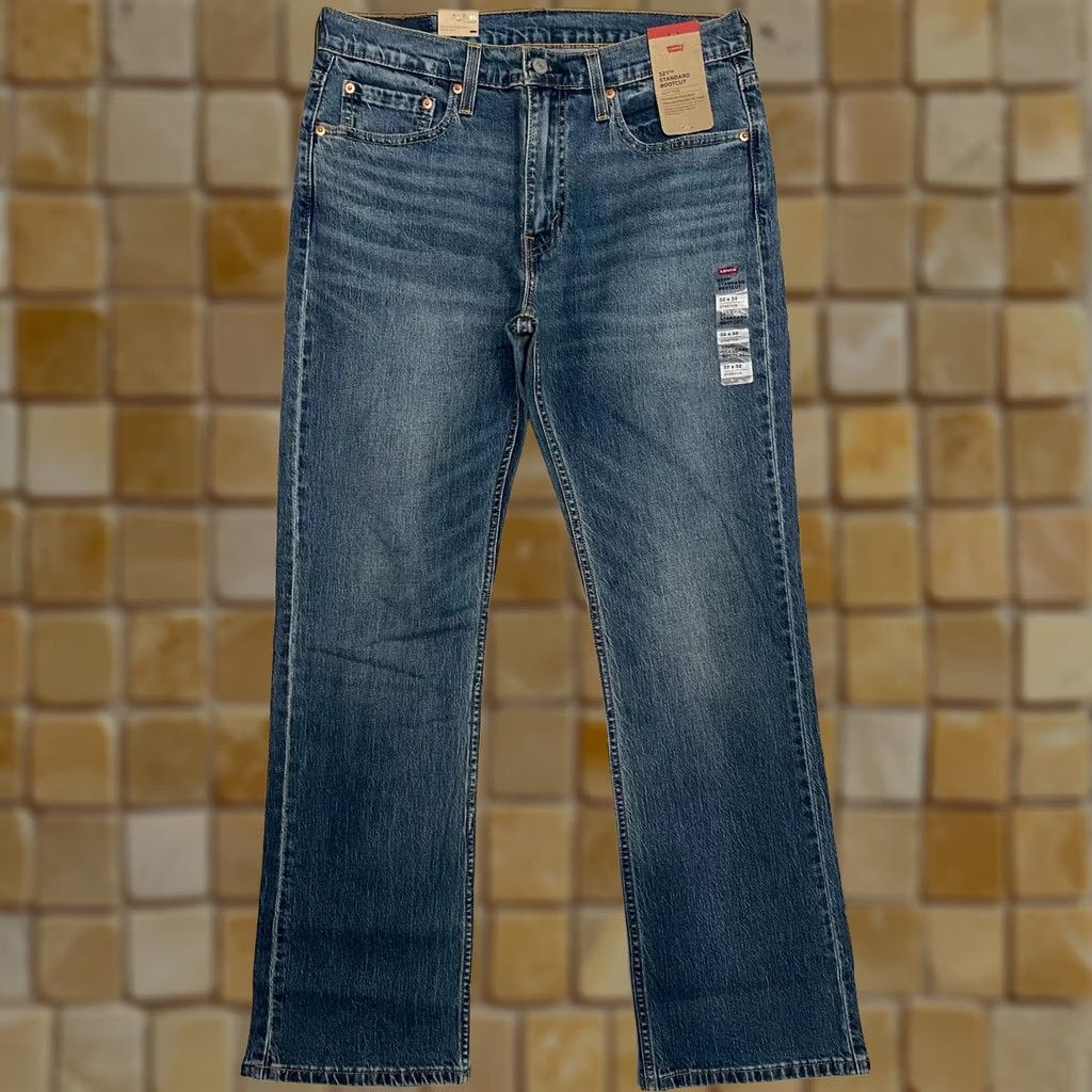 Levi's Levi's 527 Jeans Boot Cut 38 Regular Blue Denim Cotton Blend 5-Pocket Mens Jeans 055270685 Size US 38 / EU 54 - 1 Preview