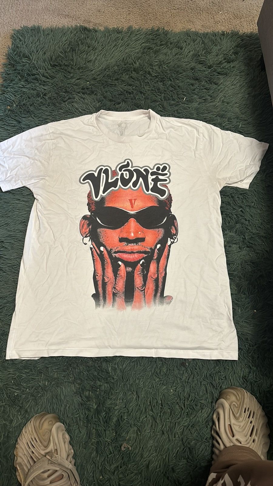 Vlone Dennis Rodman Pearl Tee Size Medium factory