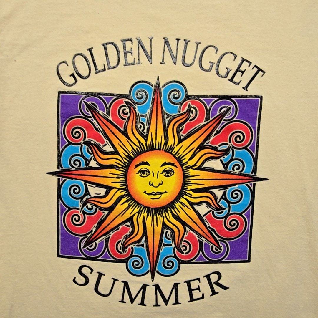 Vintage Vintage Golden Nugget Summer Shirt Sun Graphic Yellow S Tee Size US S / EU 44-46 / 1 - 2 Thumbnail