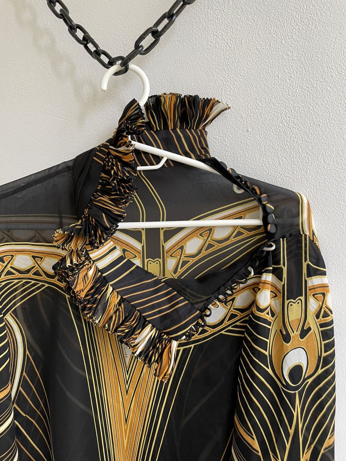 Roberto Cavalli Roberto Cavalli 2007 VOYAGE RUNWAY Collection Silk Blouse Size M / US 6-8 / IT 42-44 - 20 Thumbnail
