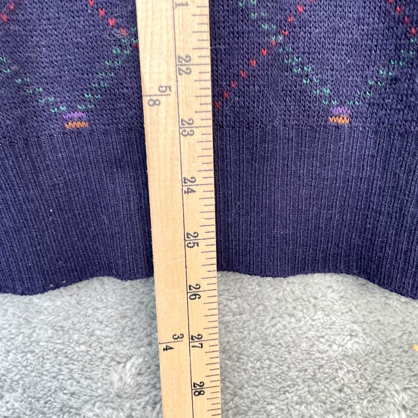 Vintage VINTAGE Maglificio Florence Sweater Men XL Blue Wool Argyle Knit Crew Pullover Italy Size US XL / EU 56 / 4 - 5 Thumbnail