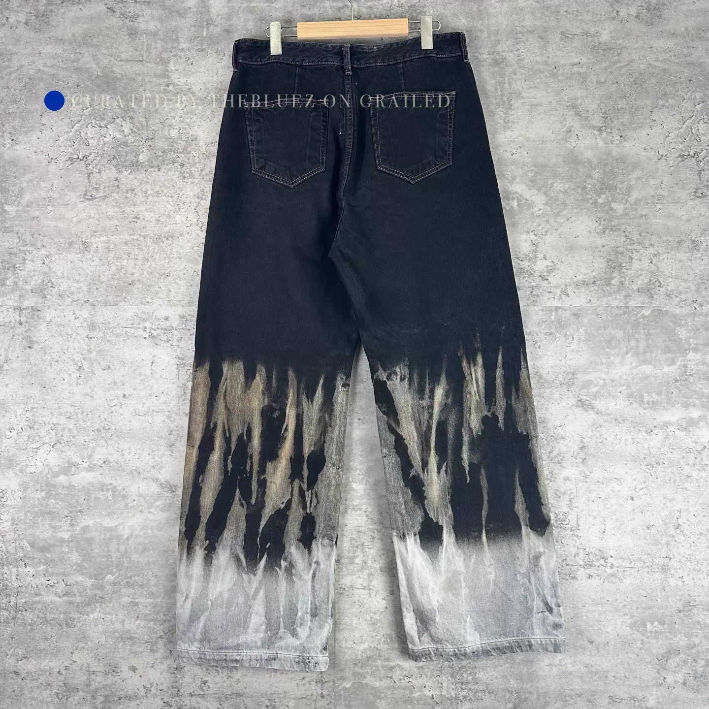 Rick Owens Multi Gradient Wide-Leg Denim Pants Size US 32 / EU 48 - 1 Thumbnail