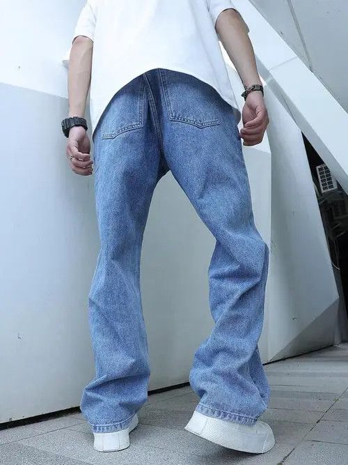Jean Lightning VINTAGE 90s baggy jeans pants Size US 34 / EU 50 - 2 Thumbnail