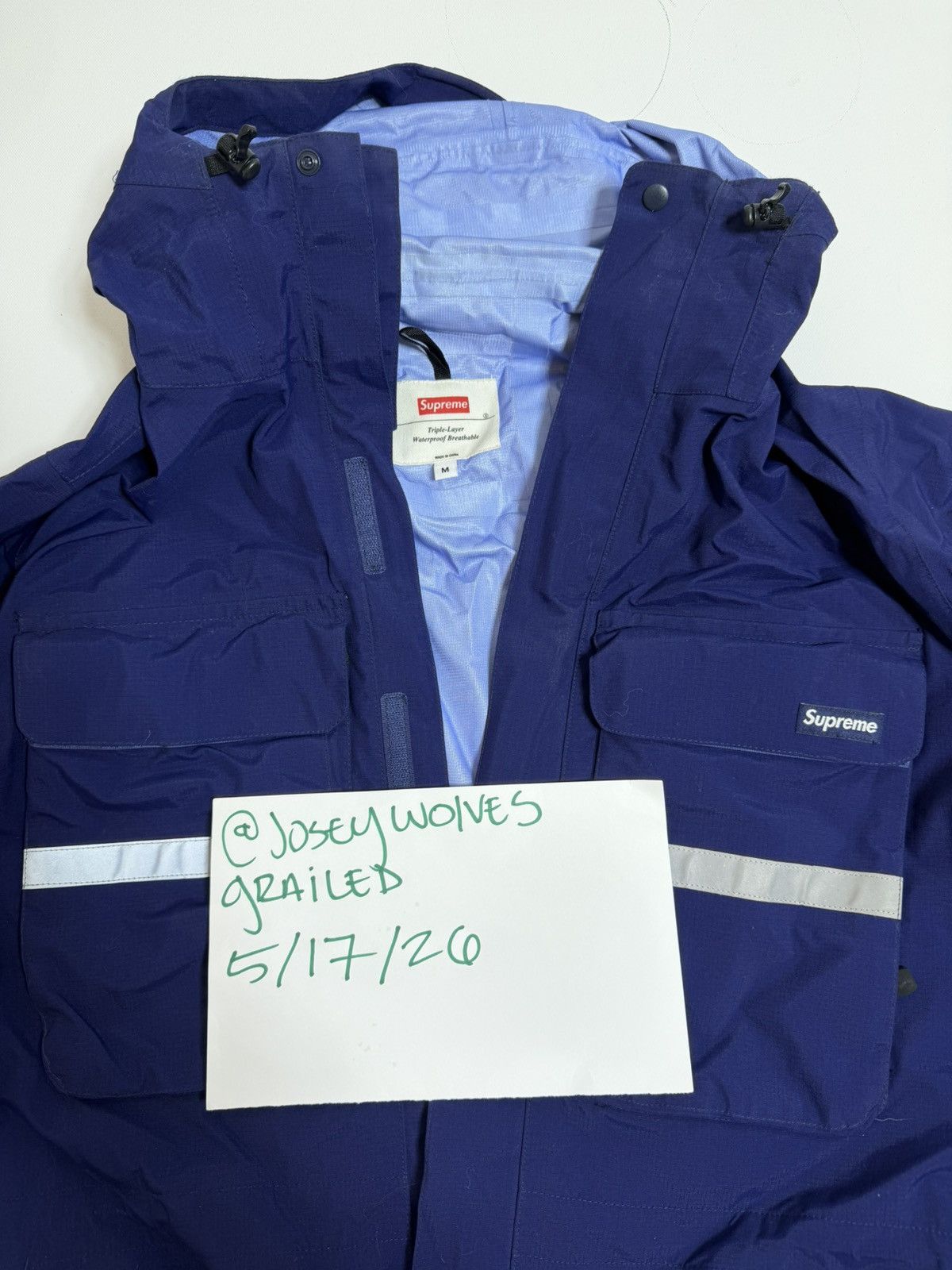 Supreme Hi-Vis Taped Seam Jacket & Team '94 windbreaker jacket Size US L / EU 52-54 / 3 - 6 Thumbnail