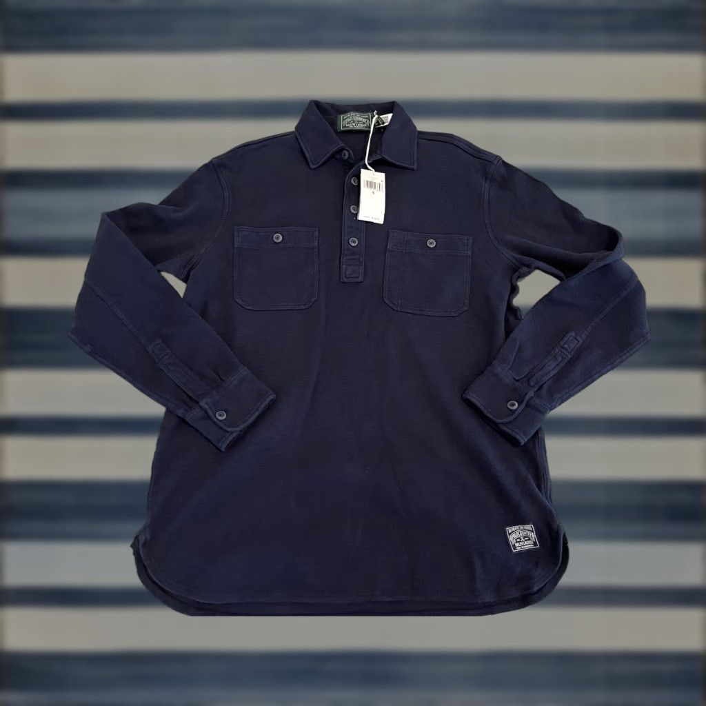 Ralph Lauren Ralph Lauren Polo Country Pullover Navy Blue Shirt Mens Small NWT Cotton Long Sleeve Button-Up Damaged? Size US S / EU 44-46 / 1 - 1 Thumbnail