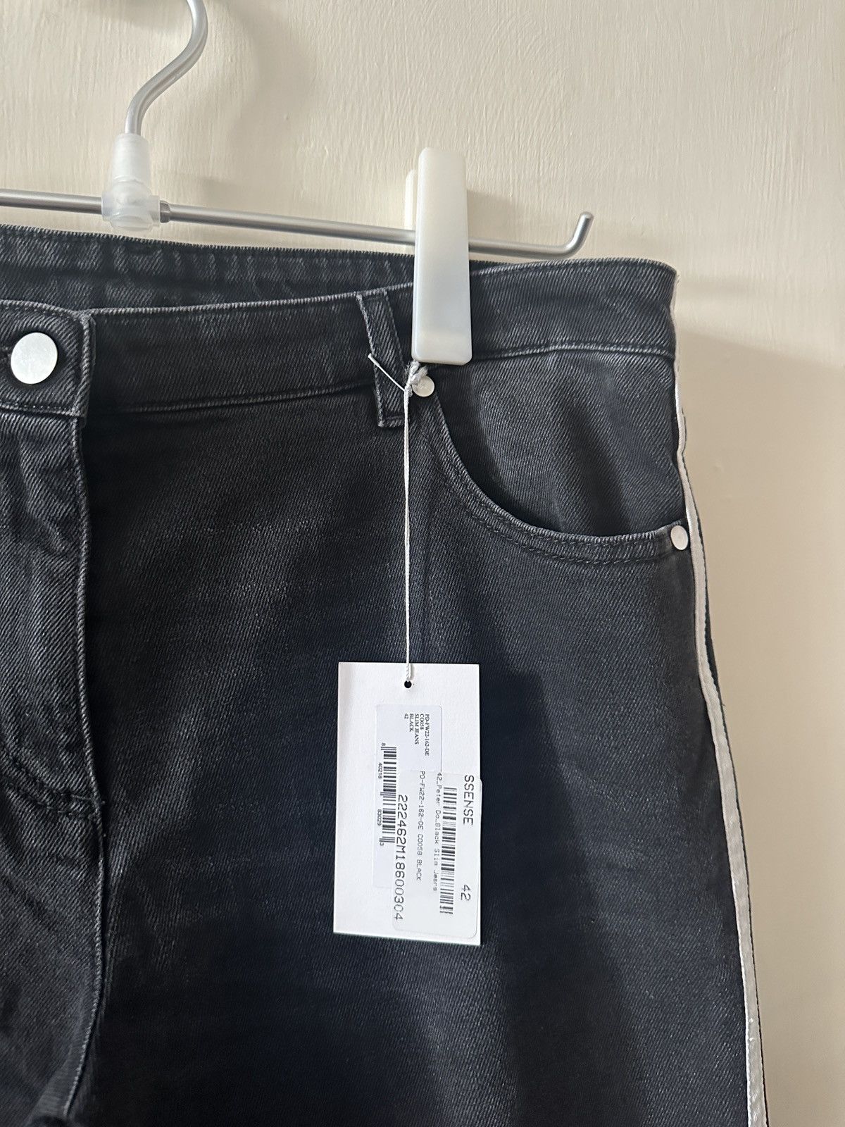 Peter Do Peter Do FW22 black slim jeans Size US 33 - 2 Thumbnail