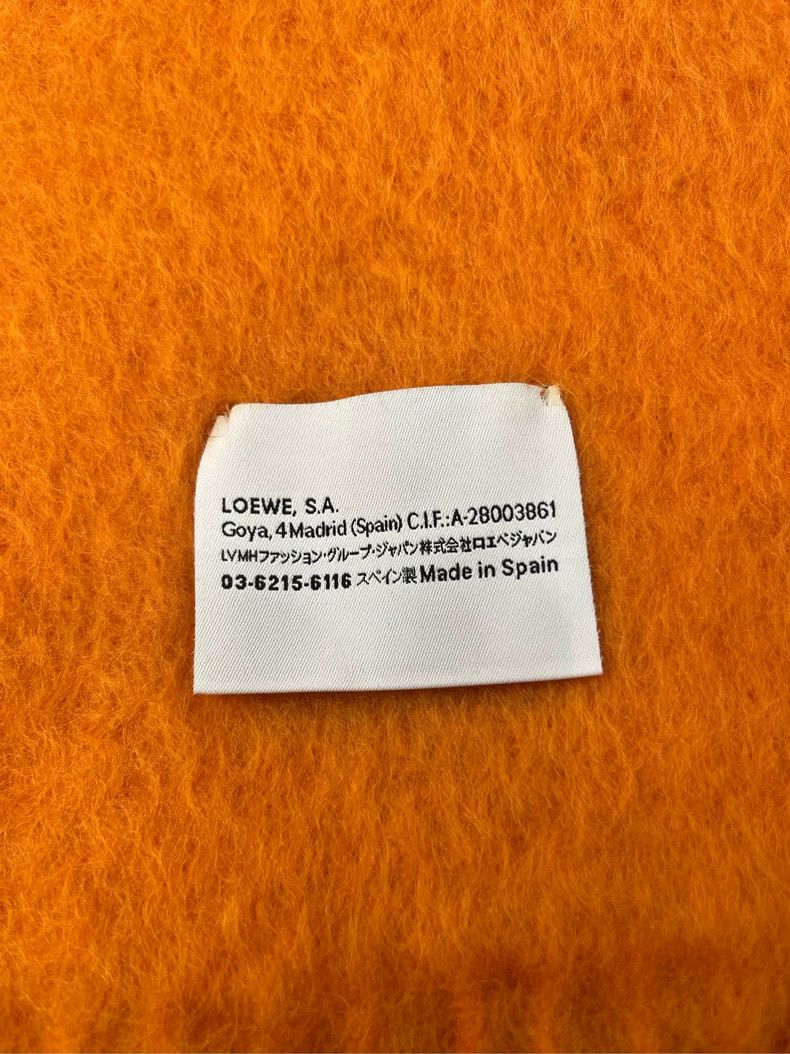 Loewe LOEWE Orange horsehair cashmere fur scarf Size ONE SIZE - 8 Thumbnail