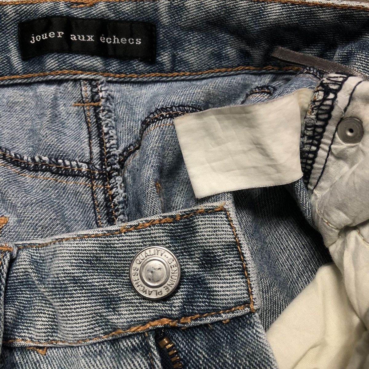 Other VINTAGE JOUER AUX ECHECH HAGI DENIM FLARED JEANS Size 28" / US 6 / IT 42 - 19 Thumbnail