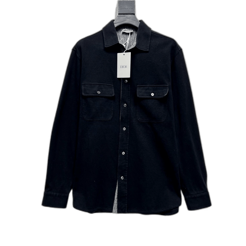 Dior Dior Cotton Long Sleeve Pocket Shirt-2506 Size US S / EU 44-46 / 1 - 1 Thumbnail
