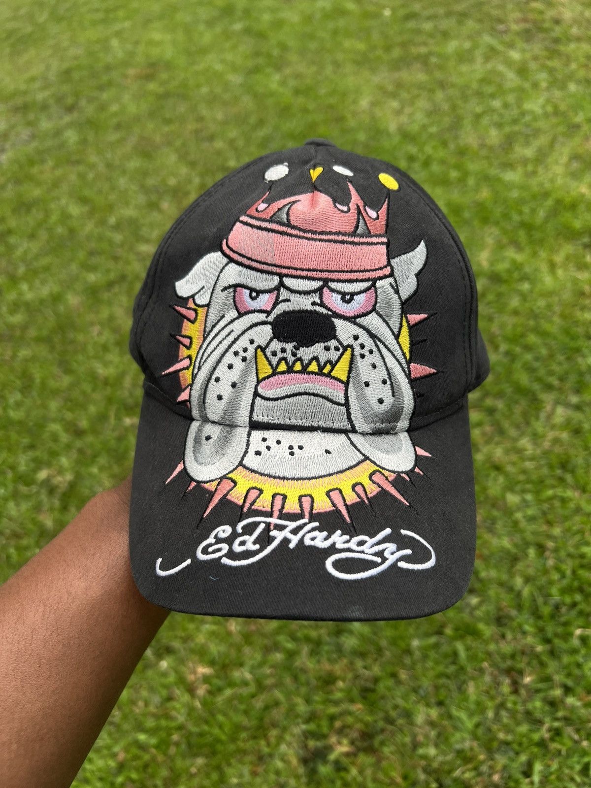 Ed Hardy × Vintage ED HARDY BULLDOG HAT Size ONE SIZE - 1 Thumbnail