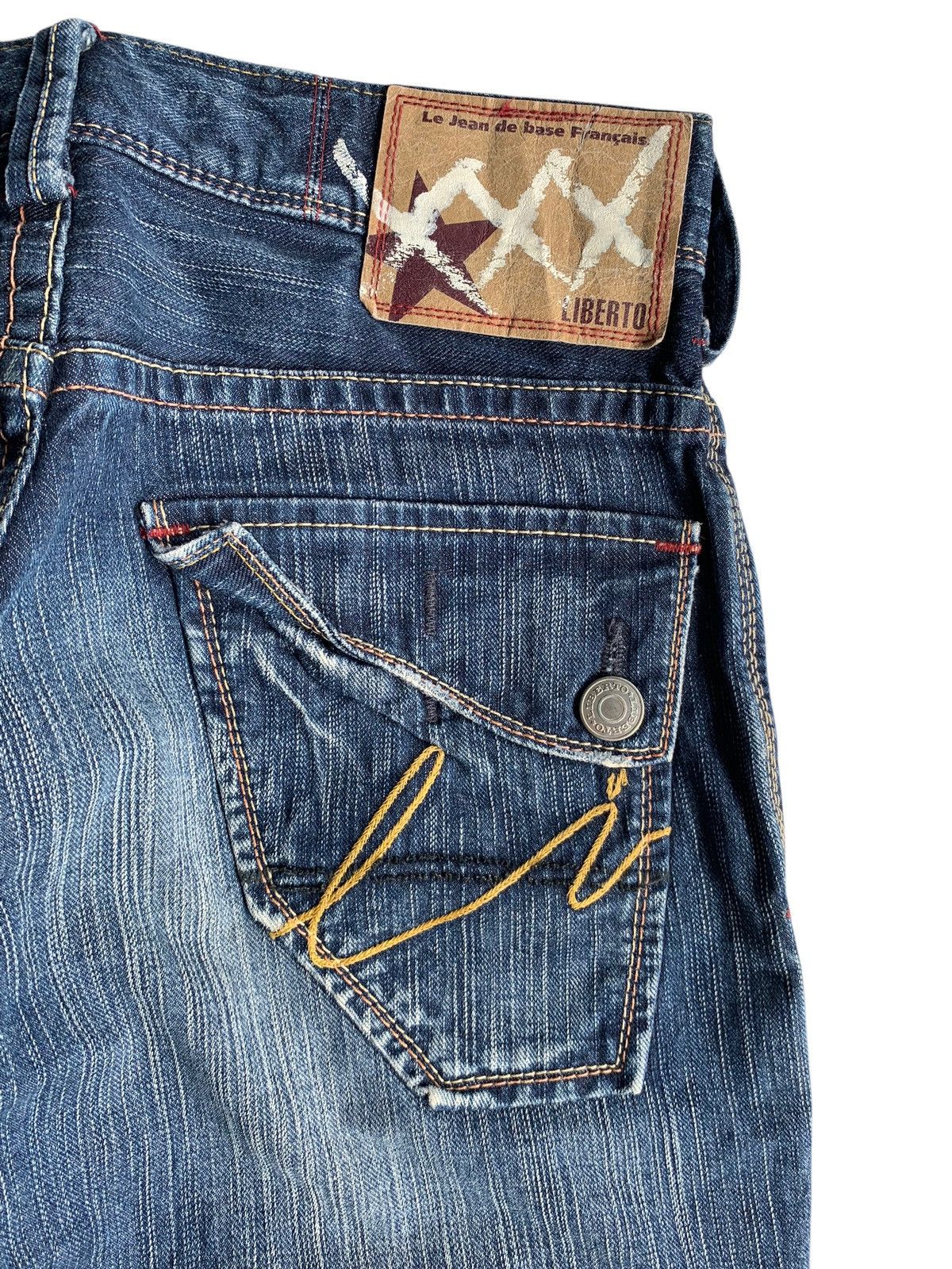 FLARE💥 LIBERTO PUNK STYLE RUSTY&FADED DISTRESSED DENIM🎌