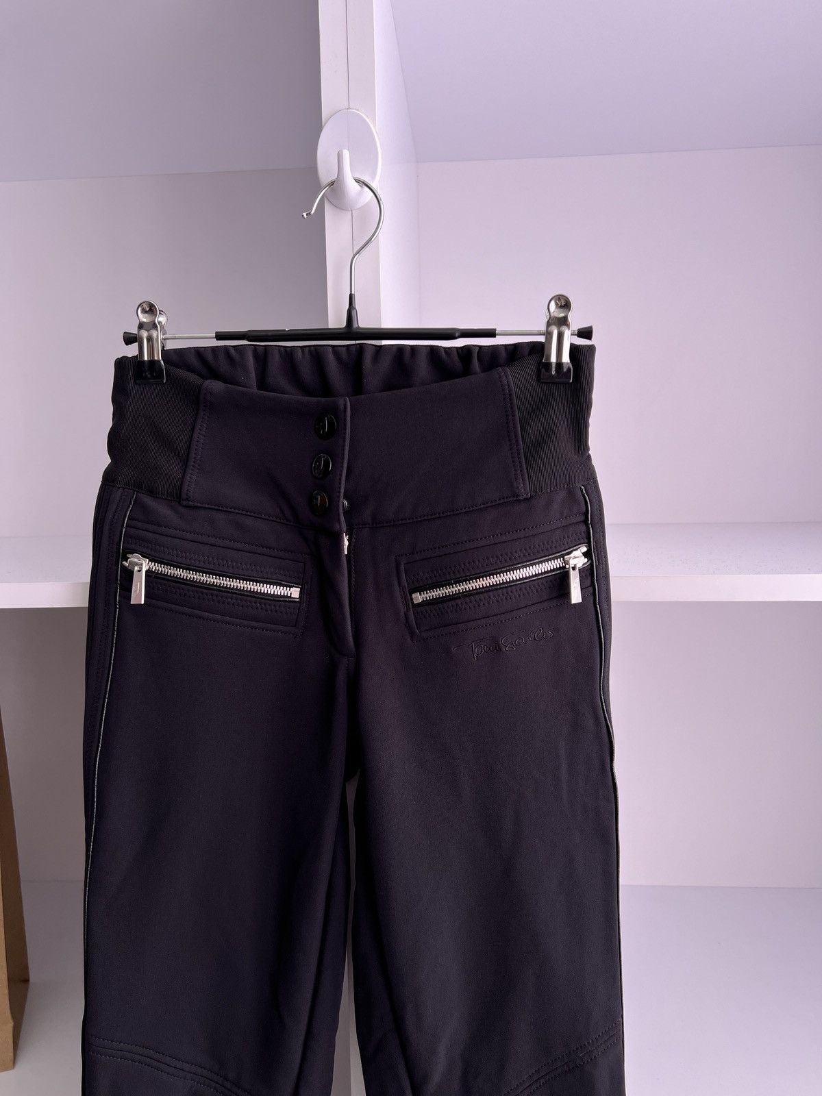Designer × Vintage Vintage Toni Sailer Women's Black pants Size 34" / US 12 / IT 48 - 4 Thumbnail