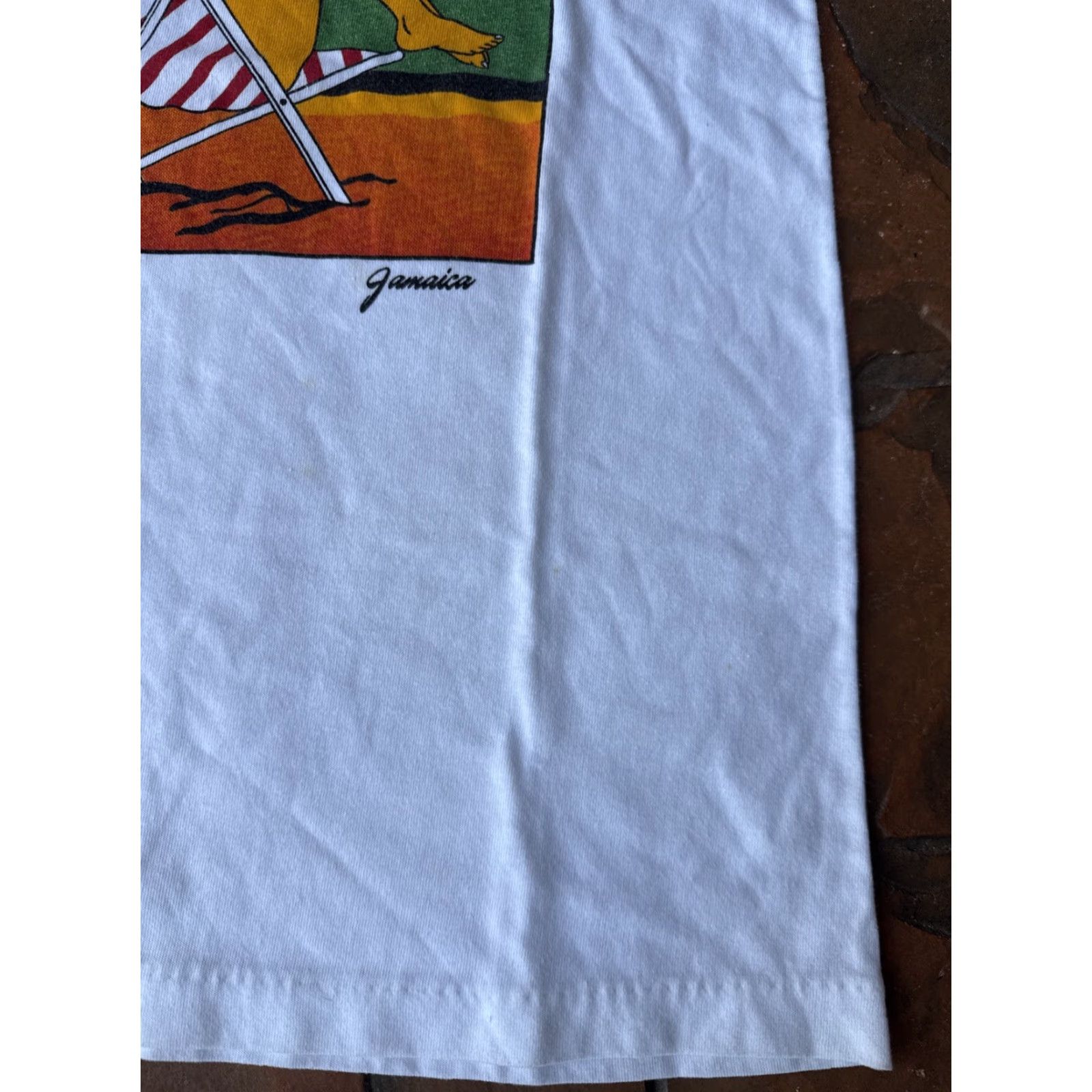 Vintage VINTAGE Sunsplash Reggae Festival Jamaica T Shirt Medium White Cotton Crew Neck Short Sleeve Men Size US M / EU 48-50 / 2 - 5 Thumbnail