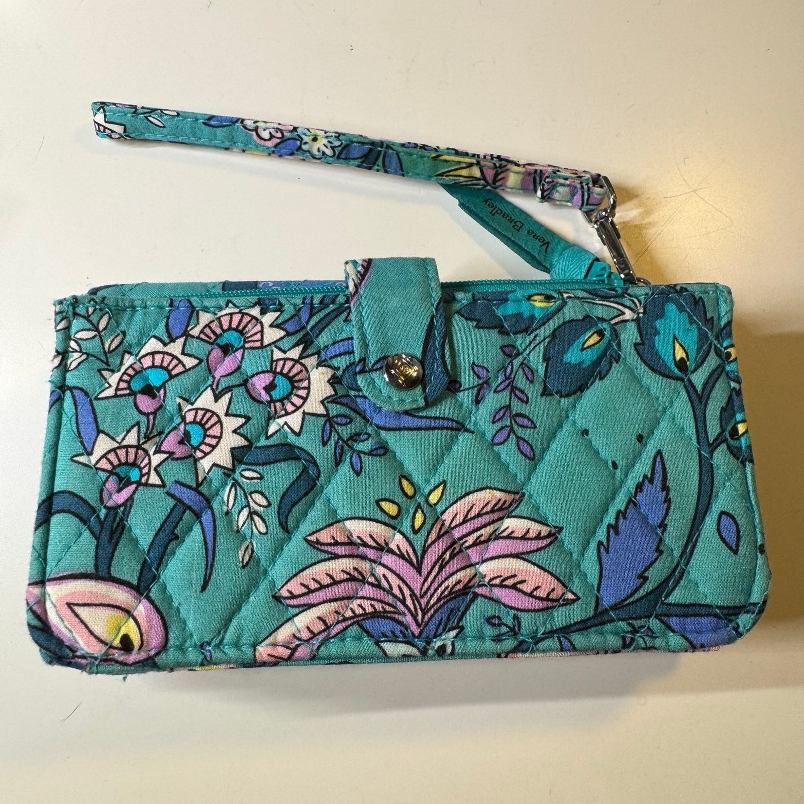 Vera Bradley Vera Bradley RFID Accordion Wristlet Wallet, Peacock Garden Size ONE SIZE - 2 Thumbnail