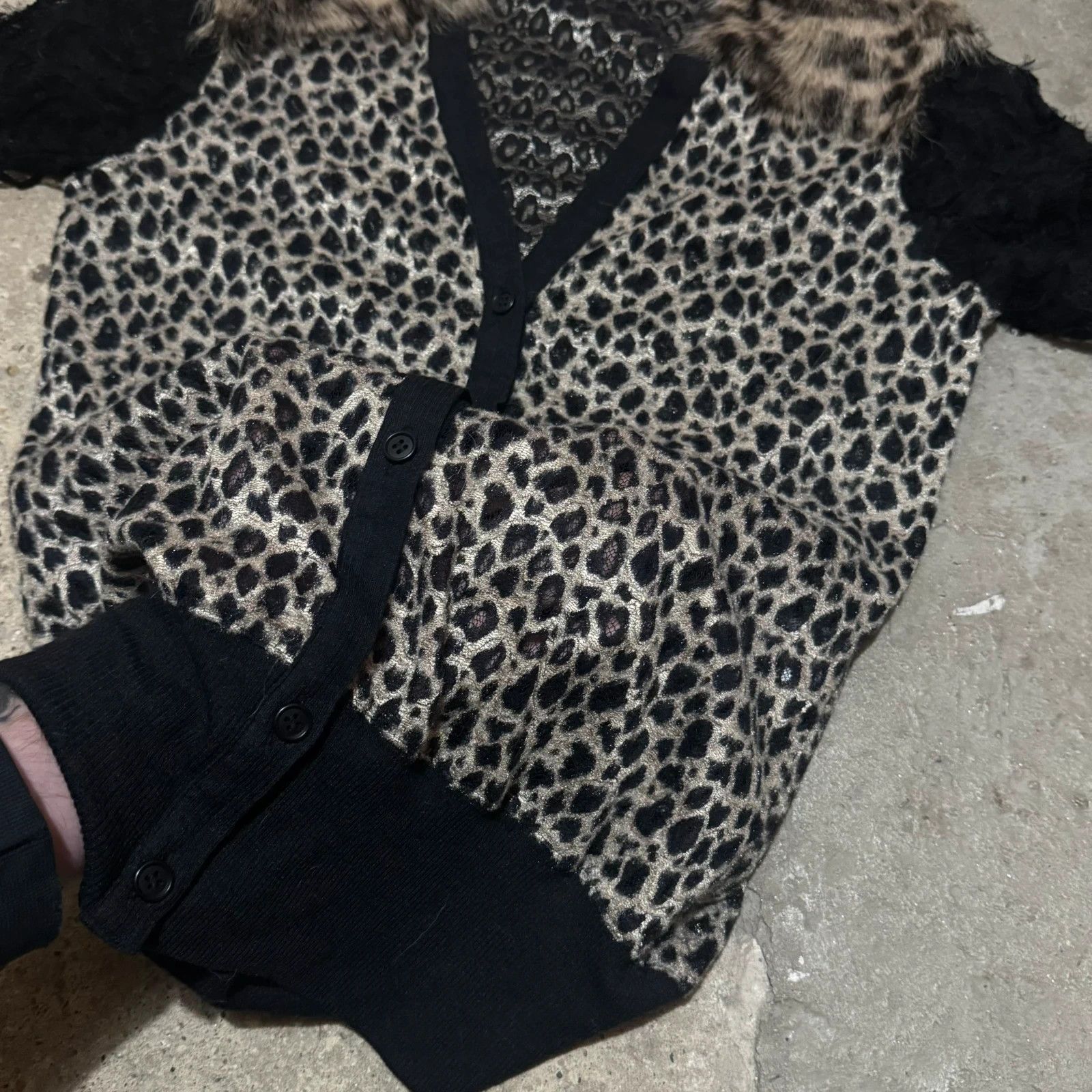 Share Spirit Homme Share spirit leopard cardigan Size US M / EU 48-50 / 2 - 6 Thumbnail