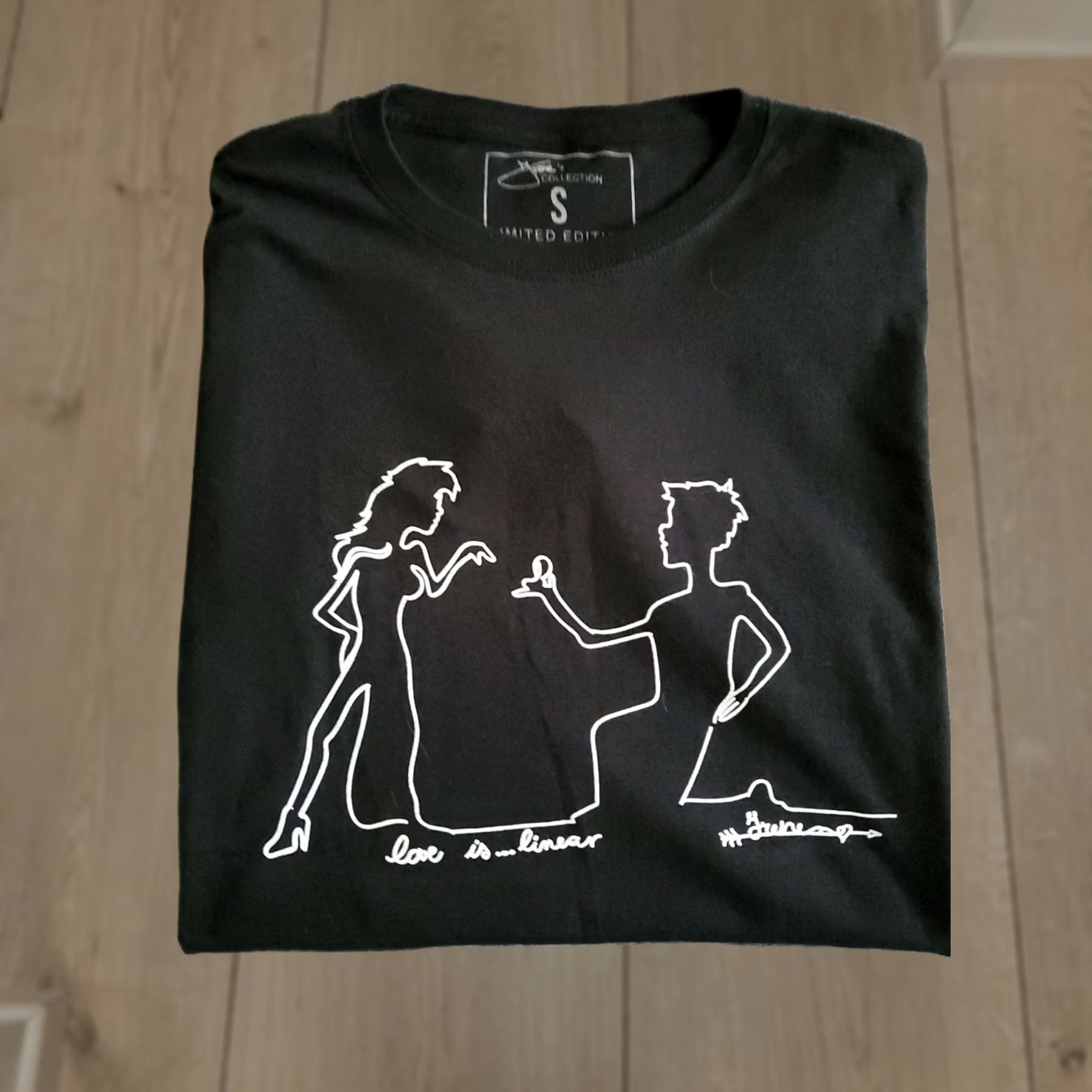 Vintage Irene's Collection "Love Is Linear" Limited Edition S/S Tshirt SZ S Black Unisex Adults Short Sleeve Love 90s? Size US S / EU 44-46 / 1 - 1 Thumbnail