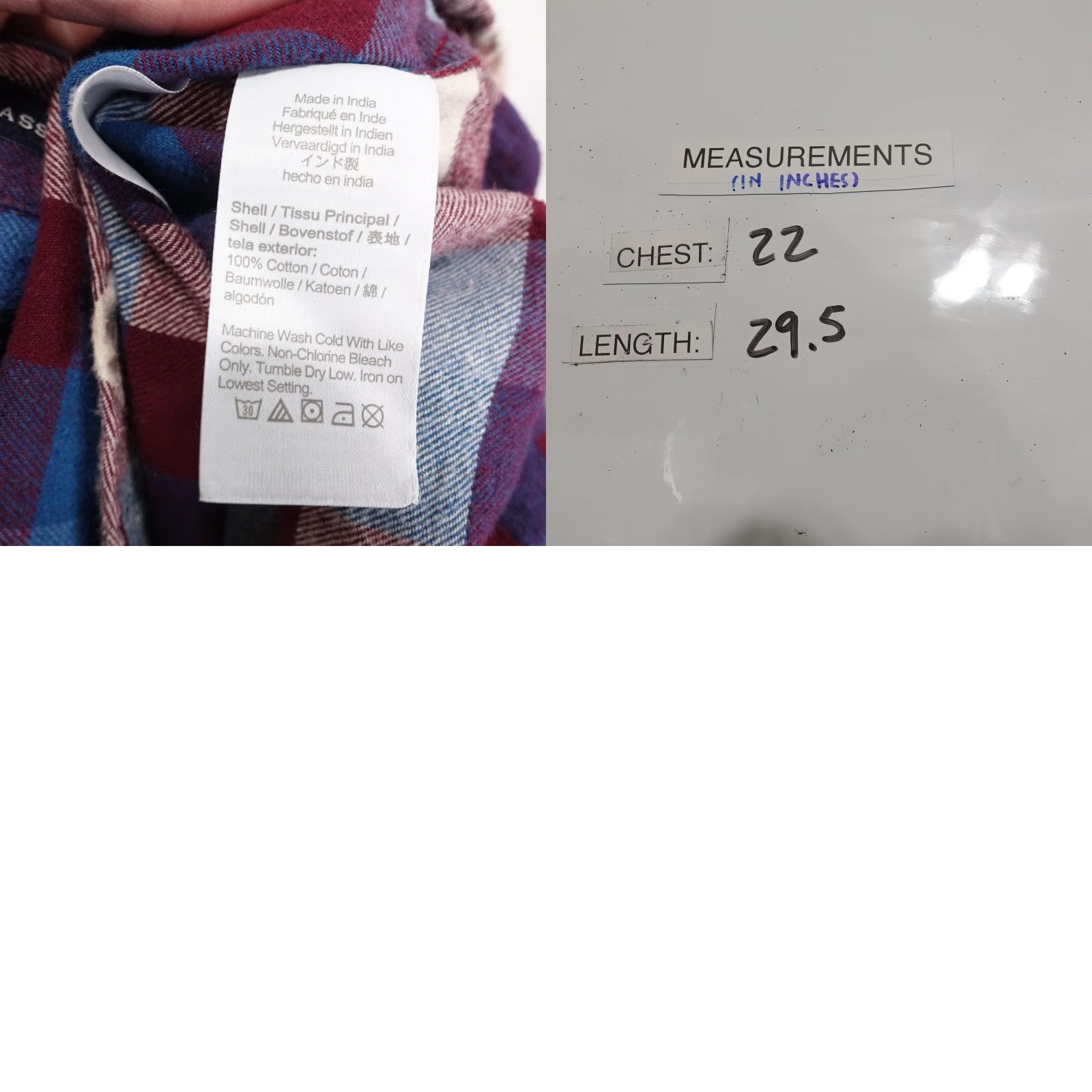 J.Crew J Crew Shirt Mens Medium Red Blue Plaid Flannel Classic Fit Long Sleeve Size US M / EU 48-50 / 2 - 8 Thumbnail