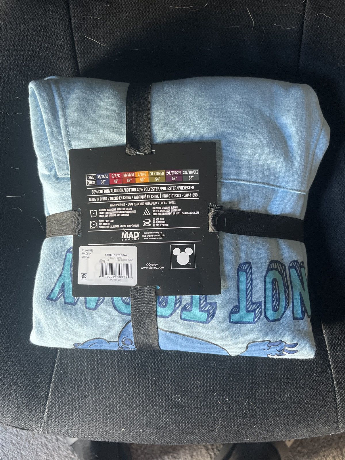 Disney Disney Stitch Not Today Hoodie Size US XL / EU 56 / 4 - 2 Thumbnail