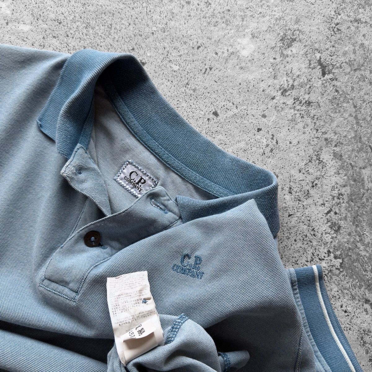 C.P. Company × Vintage C.P. Company Men Vintage Blue Short Sleeve Cotton Polo Shirt Size US S / EU 44-46 / 1 - 4 Thumbnail
