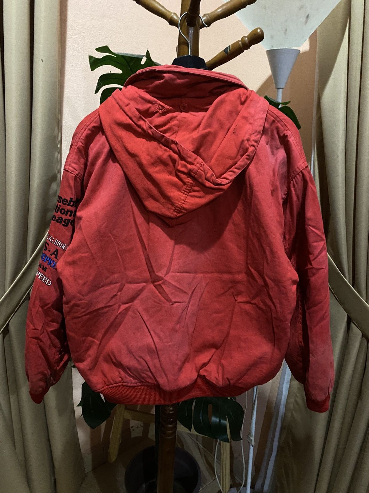 Godspeed Vintage Godspeed North Carolina Red Hooded Jacket Size US L / EU 52-54 / 3 - 10 Thumbnail