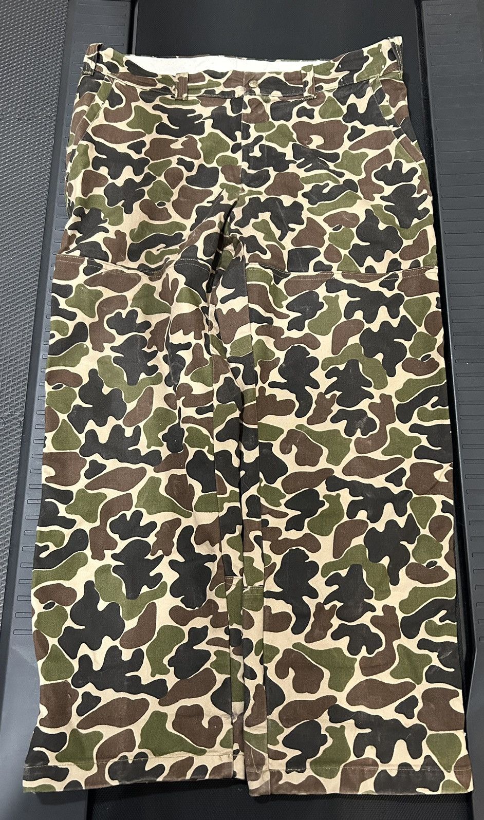 L.L. Bean Vtg LL bean made in usa duck camo hunting pants double knee Size US 37 - 1 Thumbnail