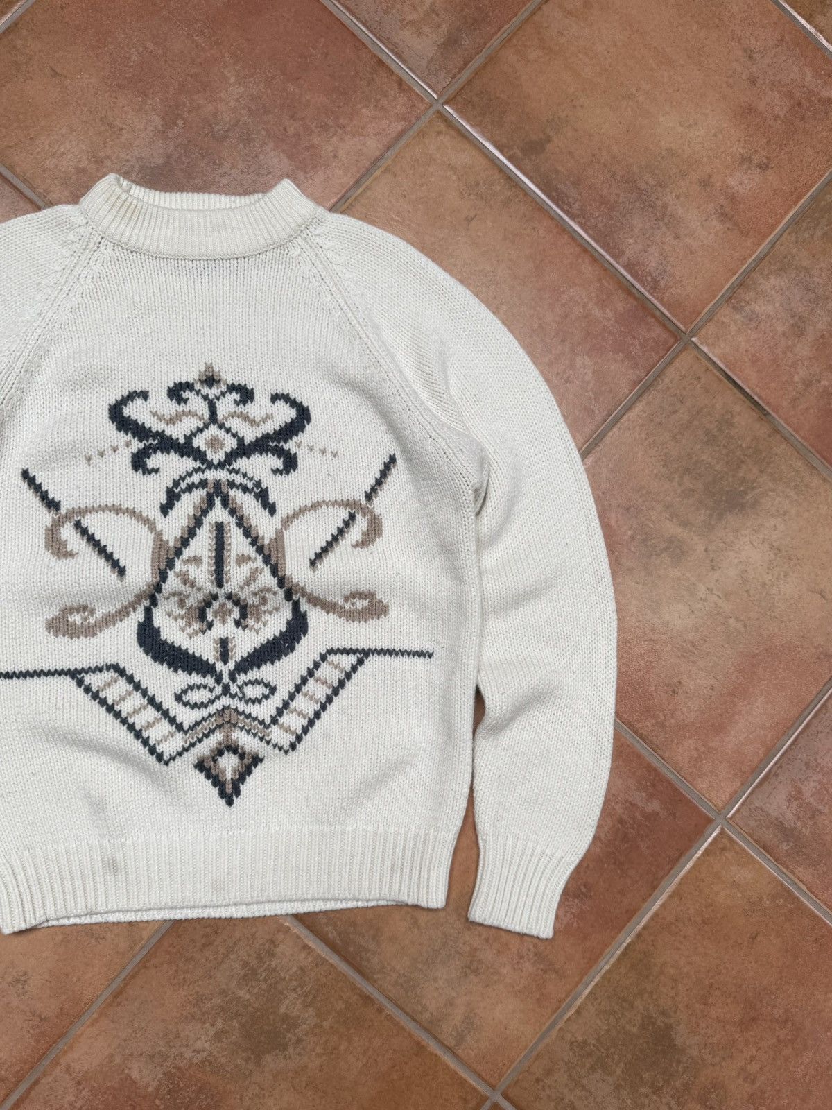Vintage Vintage Knitted Motif Sweater Size US L / EU 52-54 / 3 - 4 Thumbnail