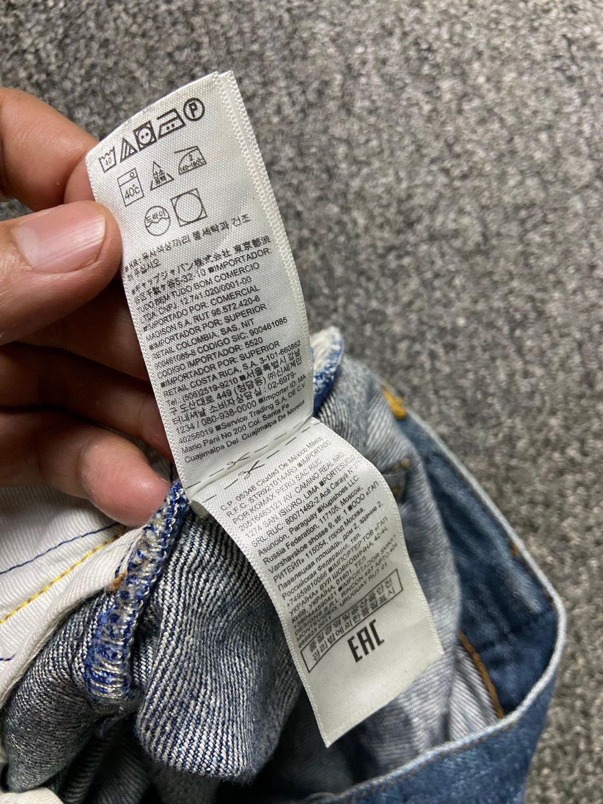 Gap × Japanese Brand × Vintage GAP 1969 Straight Cut Denim Jeans (132) Size US 33 - 5 Thumbnail