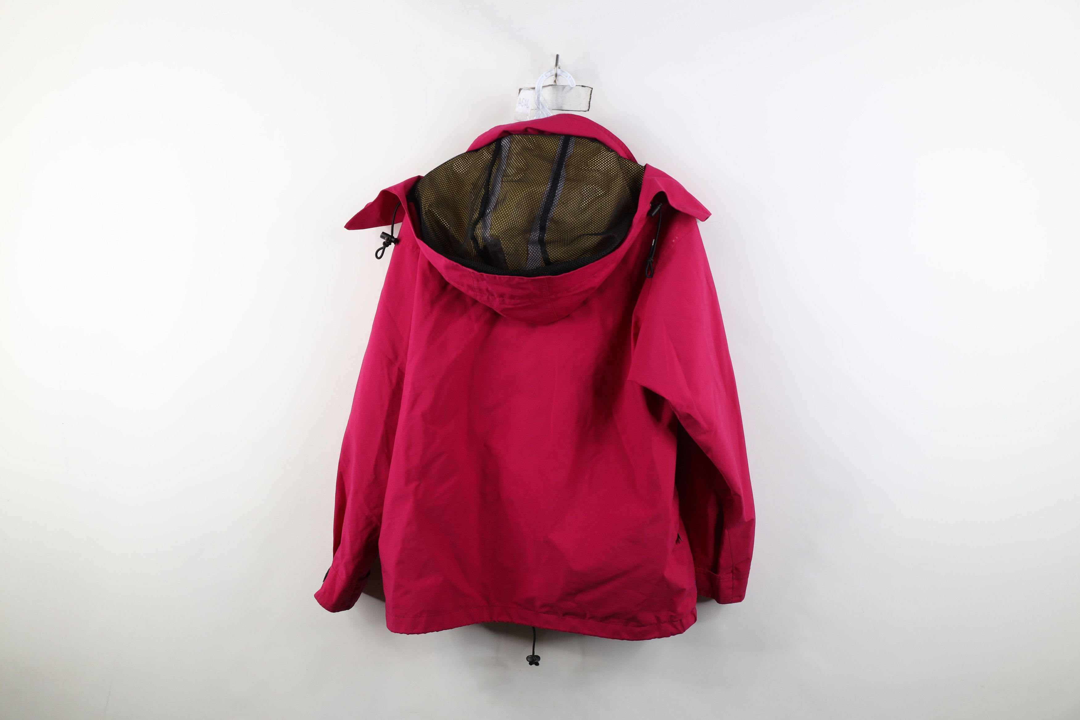 Vintage Vintage 90s Streetwear Goretex Hooded Rain Jacket Pink Size XL / US 12-14 / IT 48-50 - 16 Thumbnail