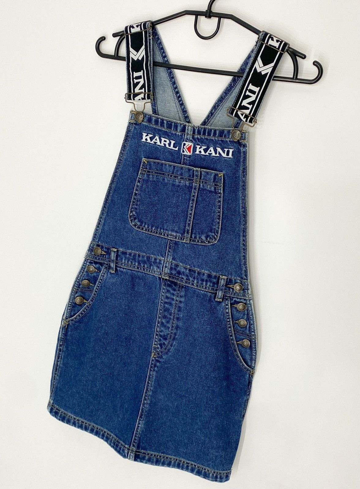 Karl Kani Karl Kani Denim Skirt Overalls Size XS / US 0-2 / IT 36-38 - 8 Thumbnail