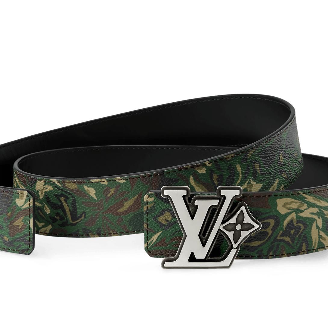 Louis Vuitton LV Flower Camoflage 40MM Reversible Belt Size ONE SIZE - 3 Thumbnail