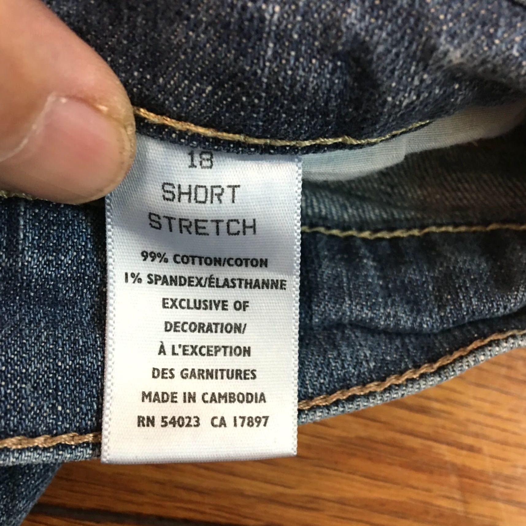Old Navy Old Navy Jeans Denim Stretch Flat Front Casual 18 Short Blue Regular 5-Pocket Womens Size 40" / US 18 - 4 Thumbnail