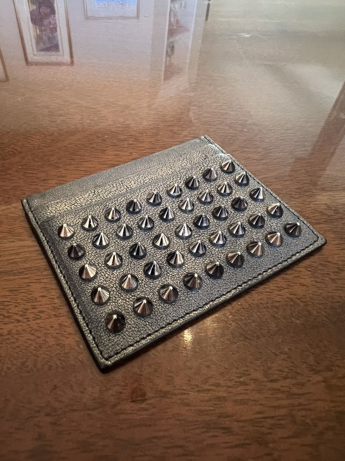 Christian Louboutin Christian Louboutin classic gunmetal card case. Size ONE SIZE - 8 Thumbnail