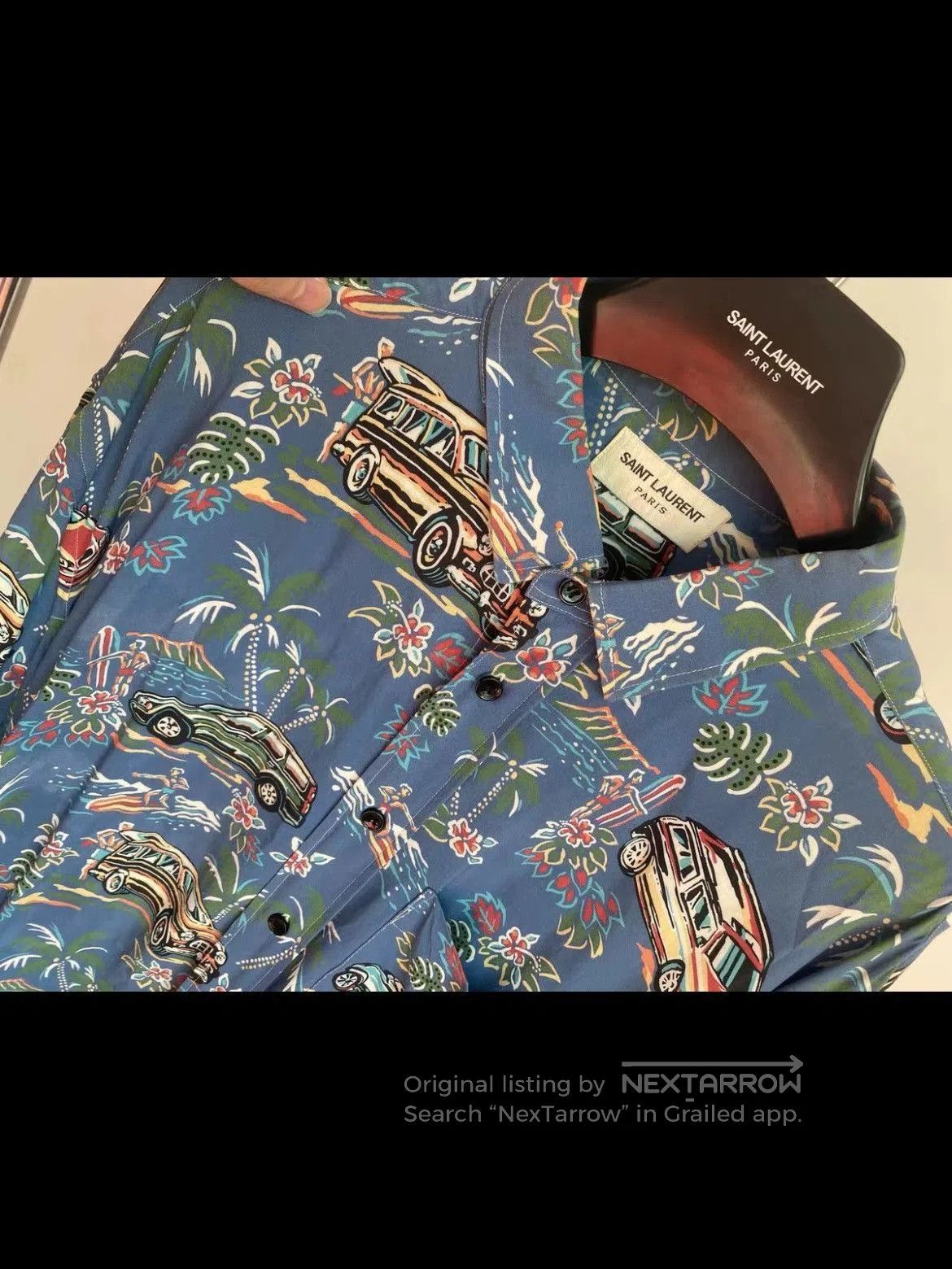 Saint Laurent Paris Sz 41 Saint Laurent Paris 17SS Beach Print Shirt. Size US L / EU 52-54 / 3 - 5 Thumbnail