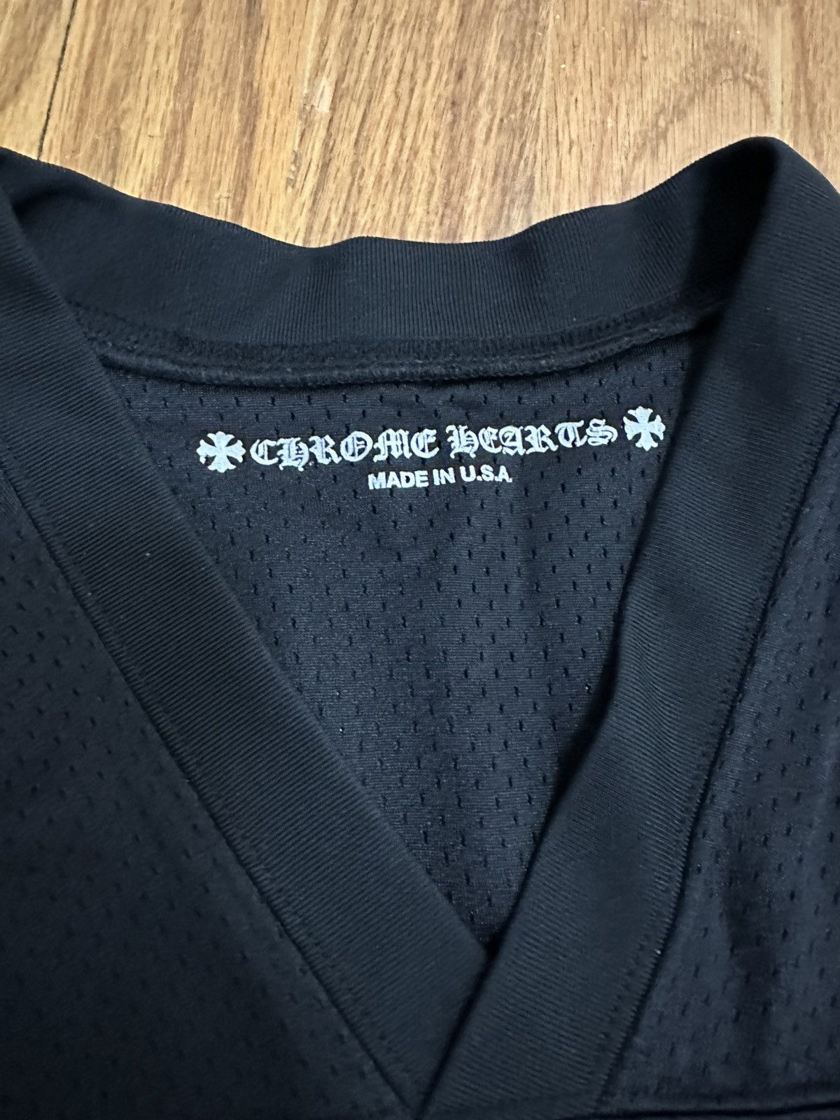 Chrome Hearts Stadium Mesh L/S Warm Up Jersey Black sz XXL