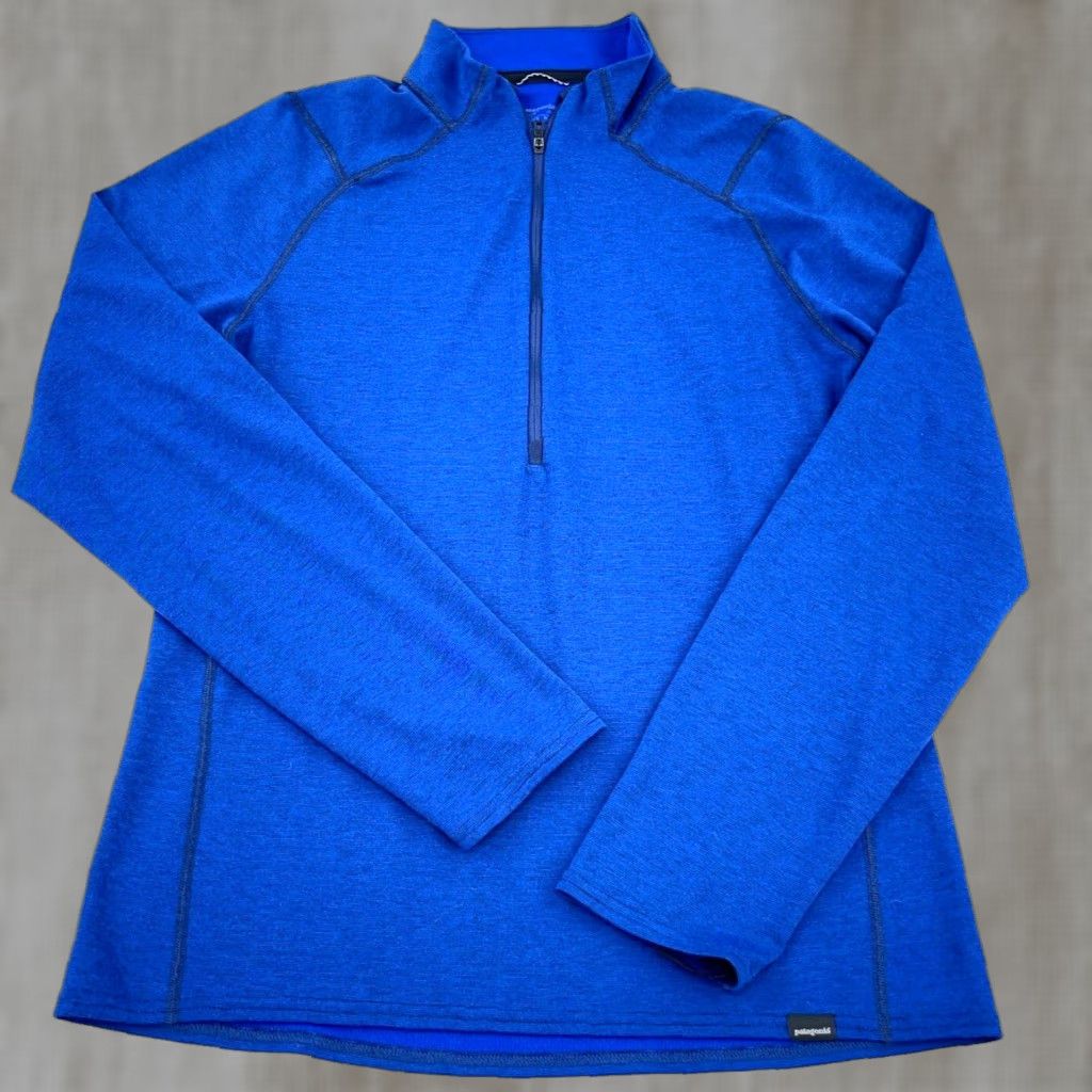 Patagonia Patagonia Shirt Men Medium Blue Pullover Capilene Midweight Base Layer Zip Capilene Midweight Cap Nike Size US M / EU 48-50 / 2 - 1 Thumbnail