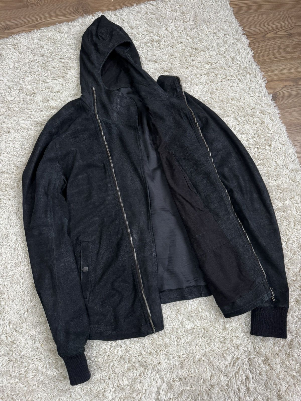 Rick Owens SOLD Rick Owens Blistered Lamb Bullet Leather Jacket Size US L / EU 52-54 / 3 - 7 Thumbnail