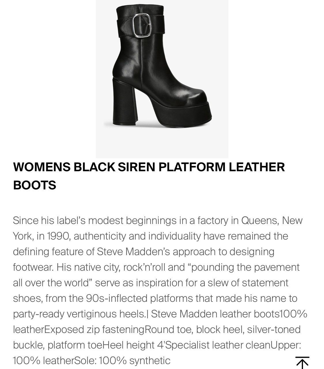 Steve Madden STEVE MADDEN |NO BOX| Siren Platform Leather Boots SCRATCHES Size US 8 / IT 38 - 12 Thumbnail