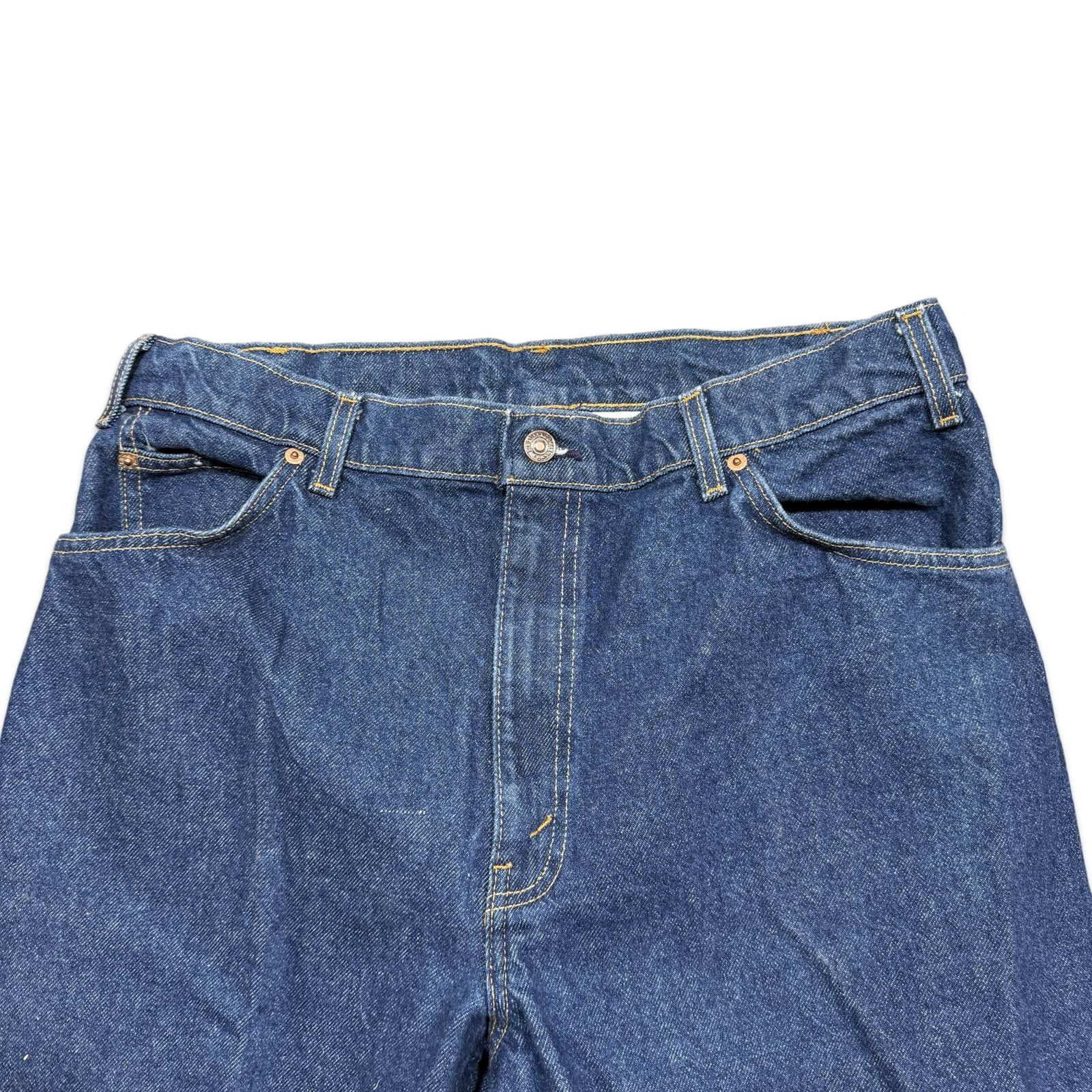 Levi's Vintage Levi's 550 Orange Tab Dark Wash Denim Jeans Size US 36 / EU 52 - 4 Thumbnail