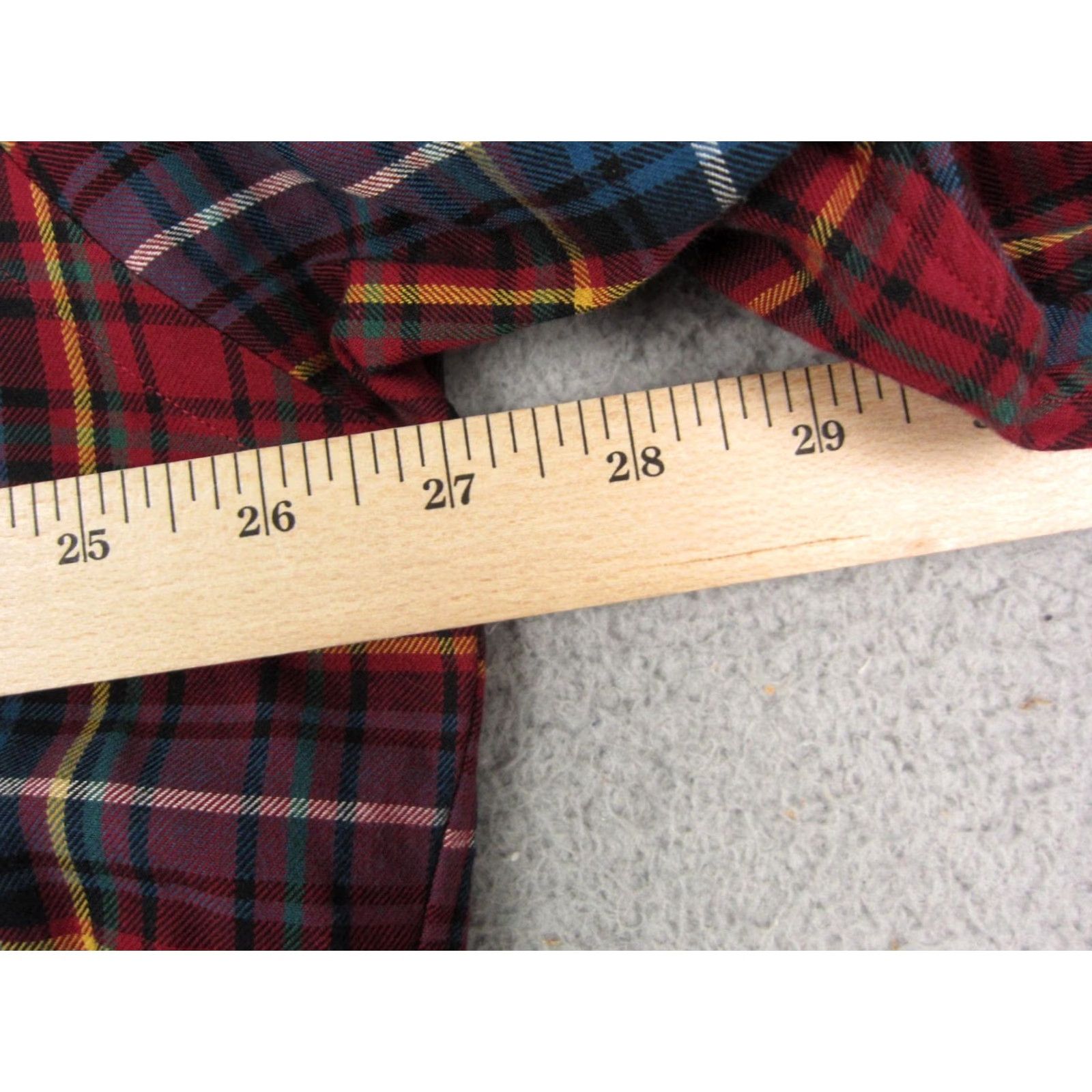 Ralph Lauren Ralph Lauren Shirt Mens Large Red Blue Pony Plaid Cotton Button-Up Long Sleeve Classic Fit Size US L / EU 52-54 / 3 - 7 Thumbnail