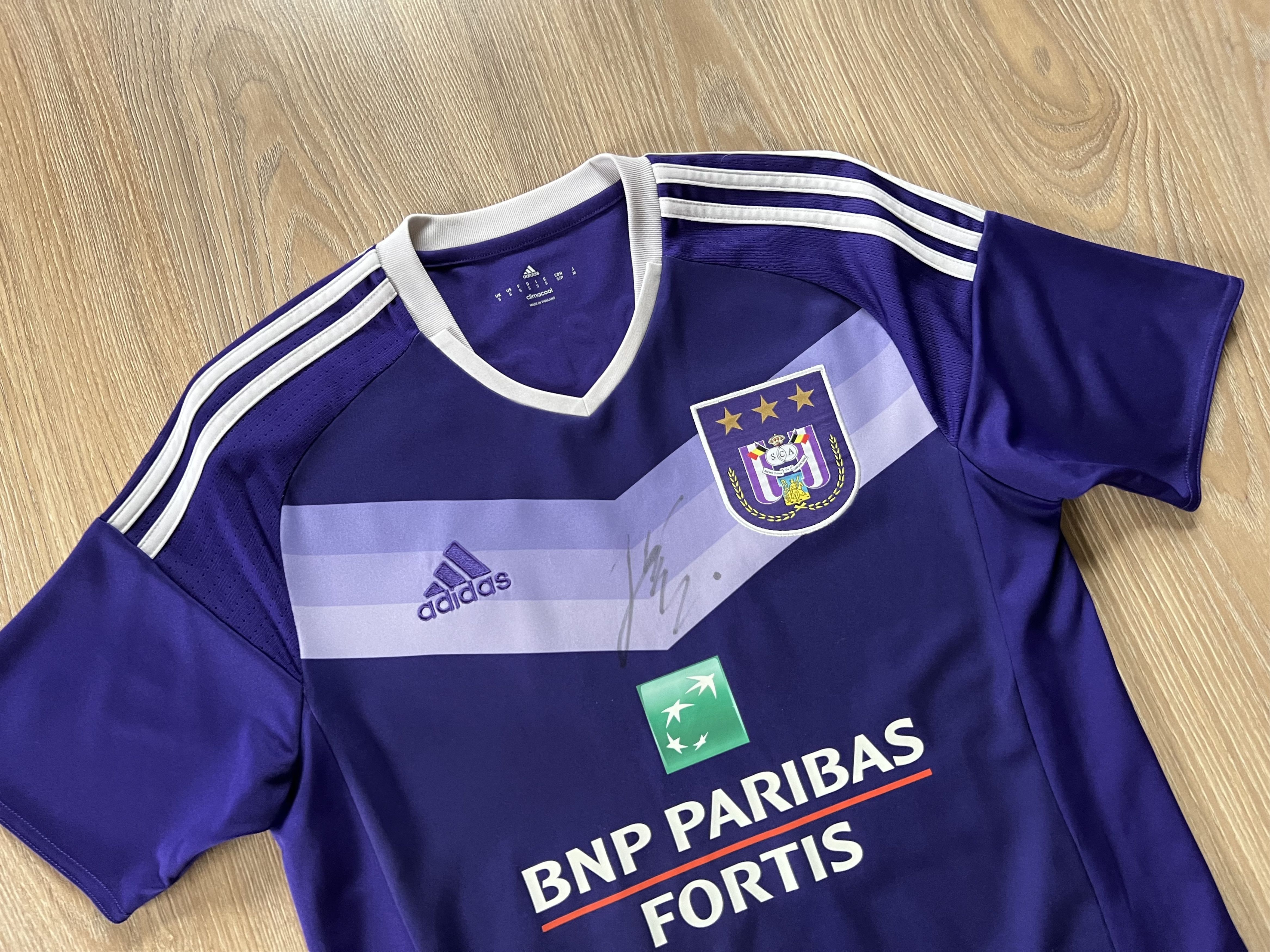 Adidas Adidas Anderlecht Home Shirt #32 Dendoncker 2016-2017 Size US S / EU 44-46 / 1 - 4 Thumbnail
